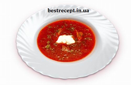 Борщ без картоплі