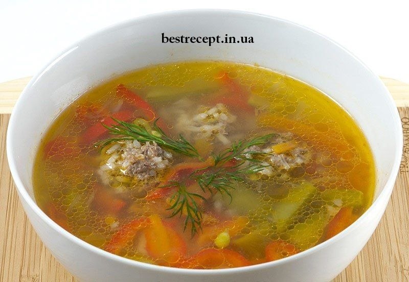 Суп з фрикадельками
