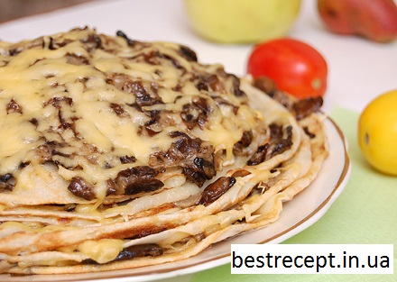 Млинчики з грибами
